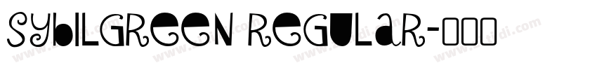 SybilGreen Regular字体转换